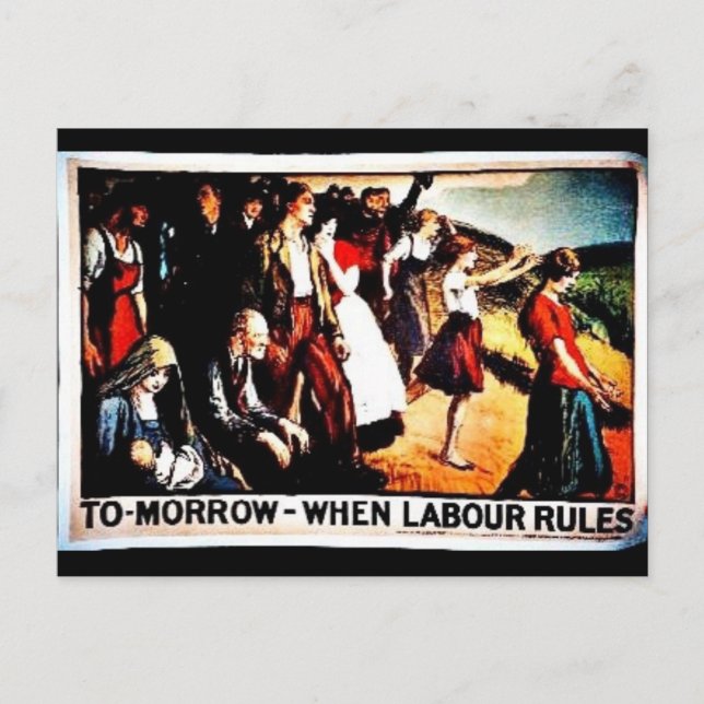 Carte Postale Demain quand les règles du travail (Devant)