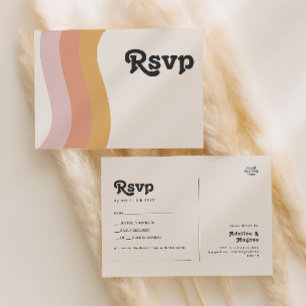 Carte Postale Demande de chansons arc-en-ciel des années 70 mode