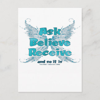 Carte Postale Demander à croire recevoir