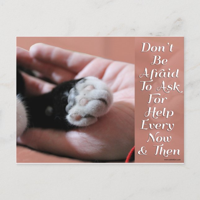 Carte Postale Demander De L'Aide (Devant)