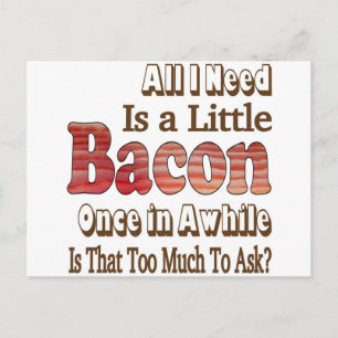 Carte Postale Demander du Bacon