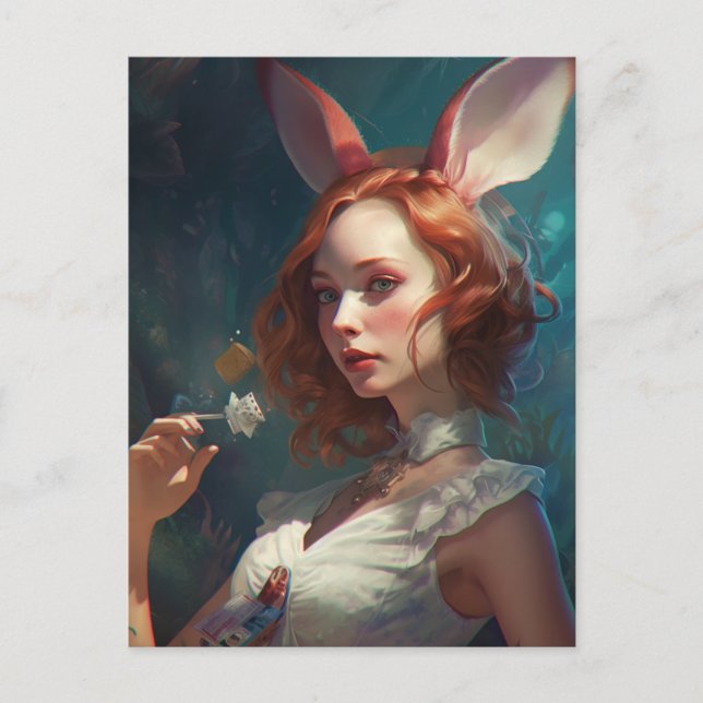 Carte Postale Demandez simplement à Alice (Devant)