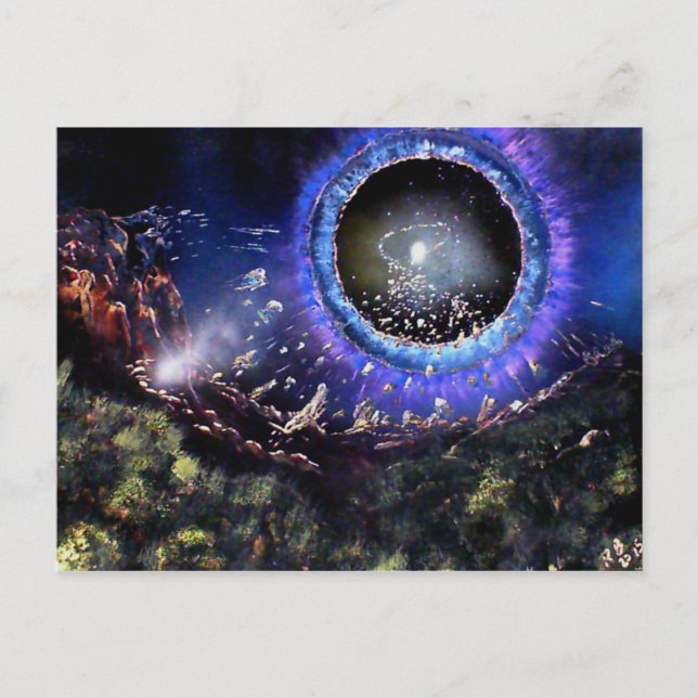Carte Postale Démantèlement d'une planète (Devant)
