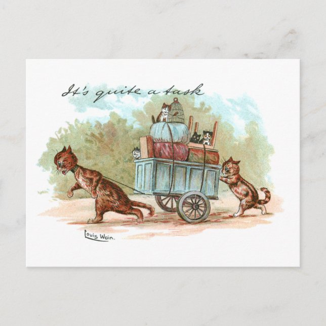 Carte Postale Déménagement Louis Wain (Devant)