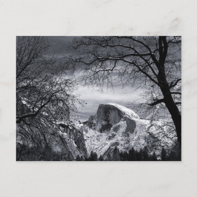 Carte Postale Demi-dôme en hiver | Yosemite Valley (Devant)