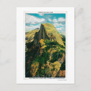 Carte Postale Demi-dôme et le repos du nuage de Glacier Point