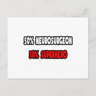 Carte Postale Demi-neurochirurgien ... Half Superhero