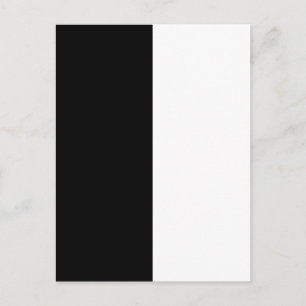 Carte Postale Demi-Noir Et Demi-Blanc Personnaliser Milieu