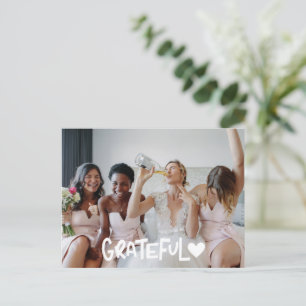 Carte Postale Demoiselles d'honneur Photo de remerciement reconn
