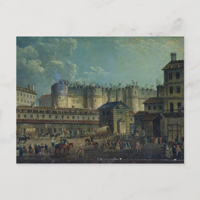 Carte Postale Démolition de la Bastille en 1789 (Devant)