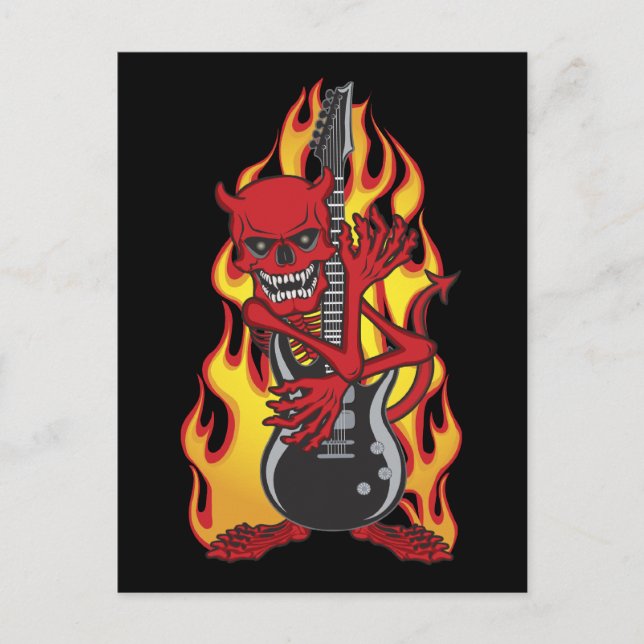 Carte Postale Démon de Rock (Devant)