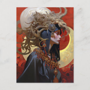 Carte Postale Demon Queen Imaginaire Art