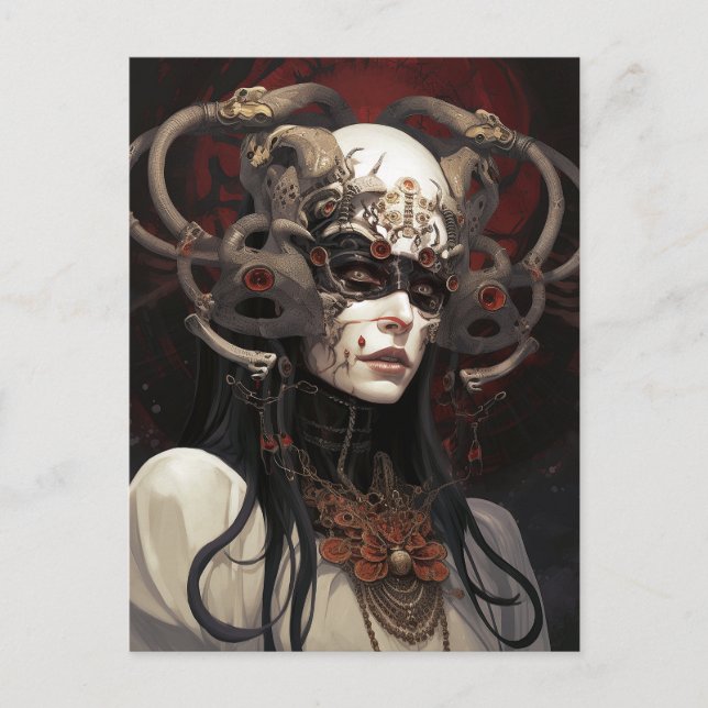 Carte Postale Demon Queen Imaginaire Art (Devant)