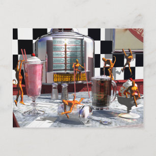 Carte Postale Démons des magasins de soda