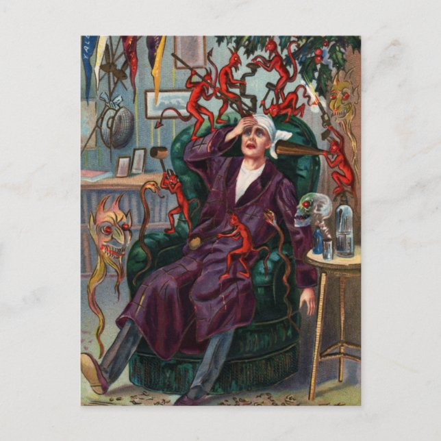 Carte postale Démons du Nouvel An (Devant)