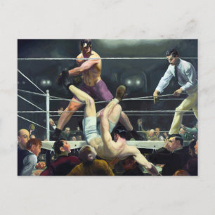 Carte Postale Dempsey et Firpo par George Bellows