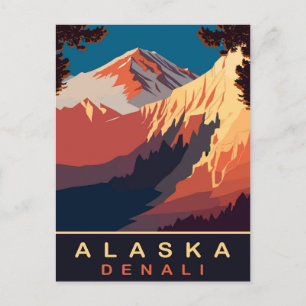 Carte Postale Denali, Alaska, Voyage