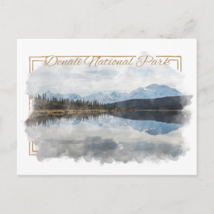 Carte postale Denali Alaskan Watercolor