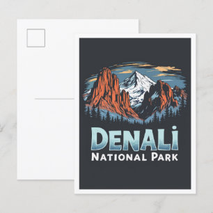 Carte Postale Denali National Park Alaska USA Travel