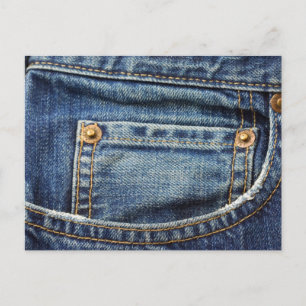 Carte Postale Denim - Blue Jean Pocket