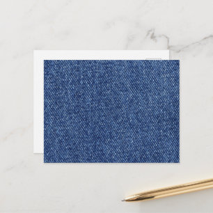 Carte Postale Denim Fabric, Denim Texture, Blue Denim, Jeans
