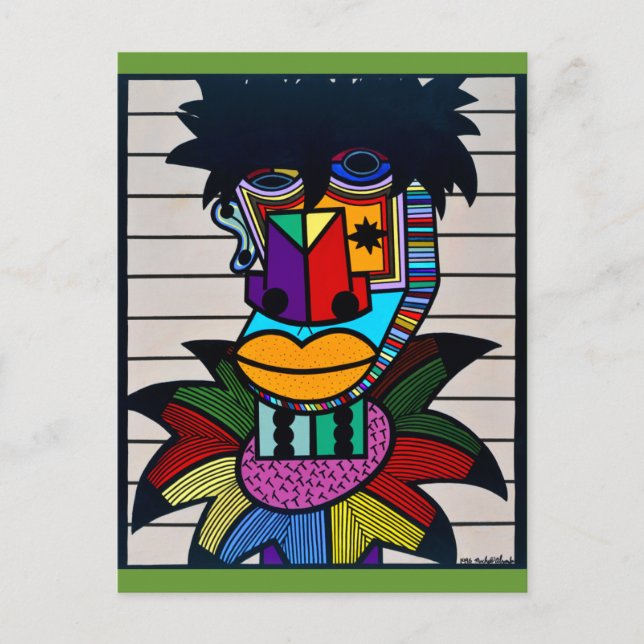 Carte Postale "Dennis Brown" par Ruchell Alexander (Devant)