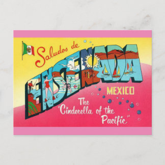 Carte postale d'Ensenada au Mexique