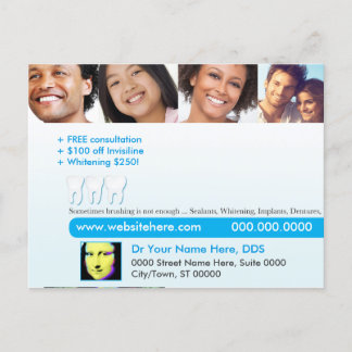 Carte Postale Dental postcard | Sometimes brushing is not enough