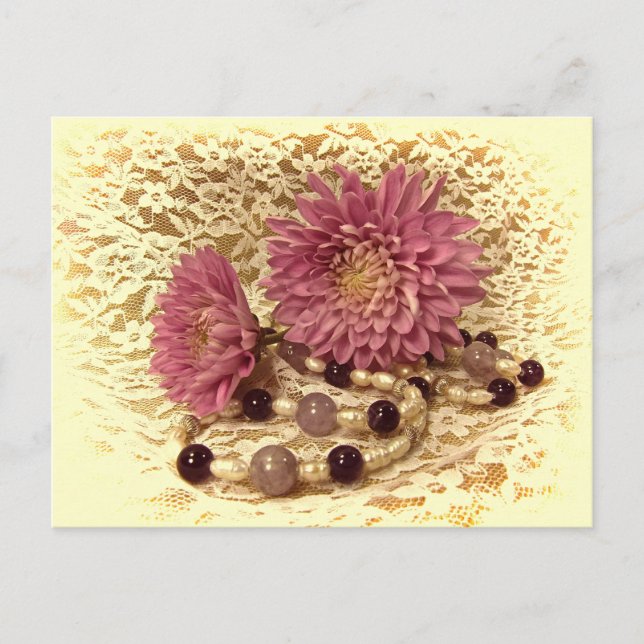 Carte Postale Dentelles, perles et mamans (Devant)