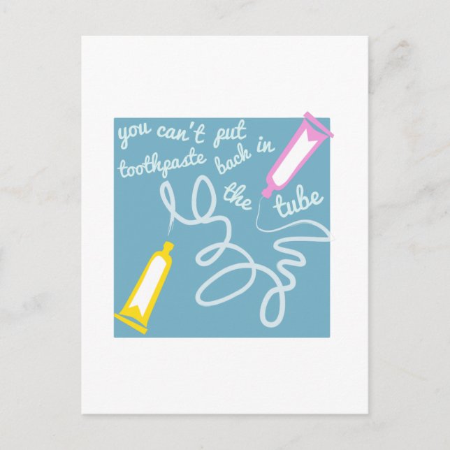 Carte Postale Dentifrice en tube (Devant)