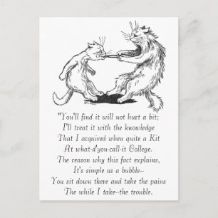 Carte Postale Dentist Cat Pulling dent