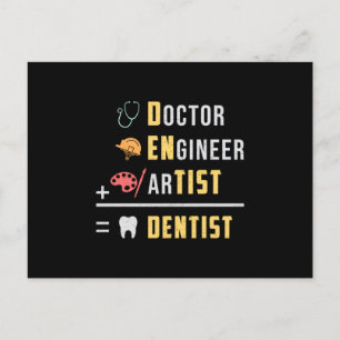 Carte Postale Dentist Dental Dents Docteur Dent Dent Drôle Idée 