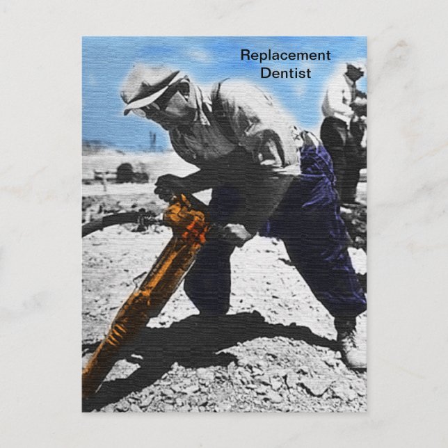 Carte Postale Dentiste de remplacement (Devant)
