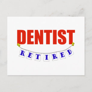 CARTE POSTALE DENTISTE RETRAITÉ