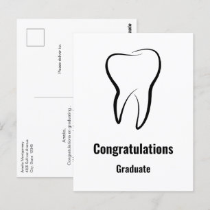 Carte Postale Dentistesse dentaire Médicale Graphisme Dentistie