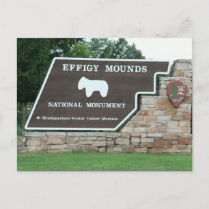 Carte postale d'entrée du parc national Effigy Mou