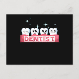 Carte Postale Dents Dentiste Dentiste Dentistère Médecine Dentis