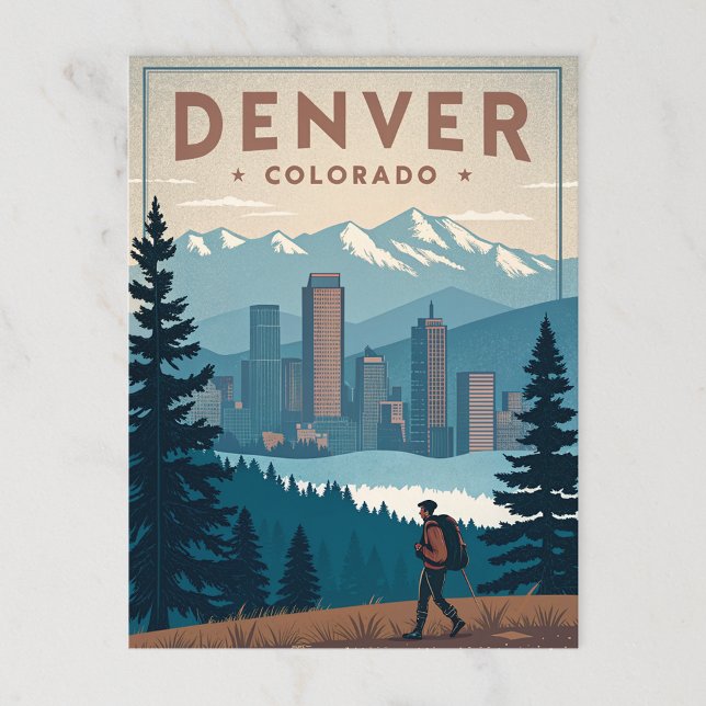 Carte Postale Denver, Colorado (Créateur téléchargé)