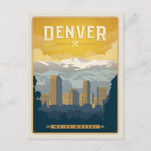 Carte Postale Denver, Colorado   Nous avons bougé !