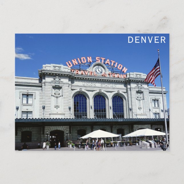 Carte Postale Denver Colorado Union Station Photo Voyage (Devant)
