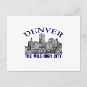 Carte Postale Denver, La Ville De Mile-High
