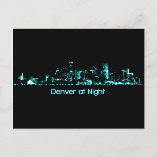 Carte Postale Denver Skyline (Devant)