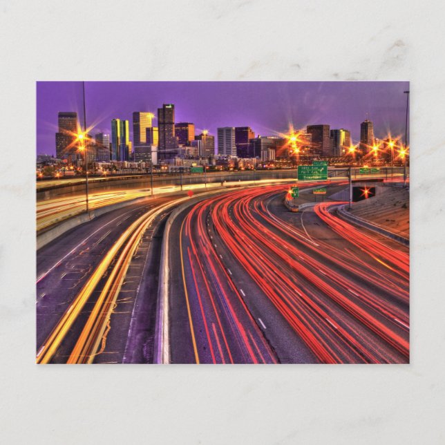 Carte Postale Denver Skyline (Devant)
