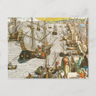 Carte Postale Départ de Lisbonne pour le Brésil