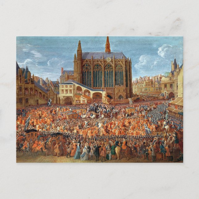 Carte Postale Départ de Louis XV (Devant)