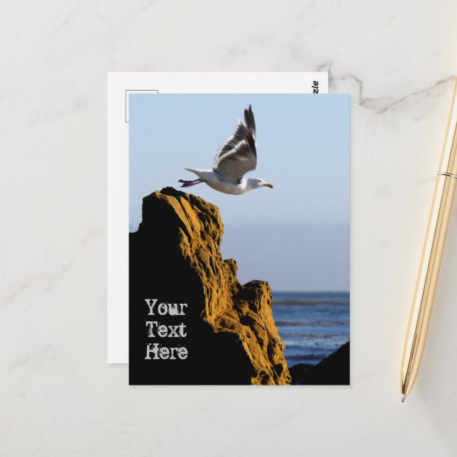 Carte Postale Départ de Seagull (Devant/Arrière en situation)