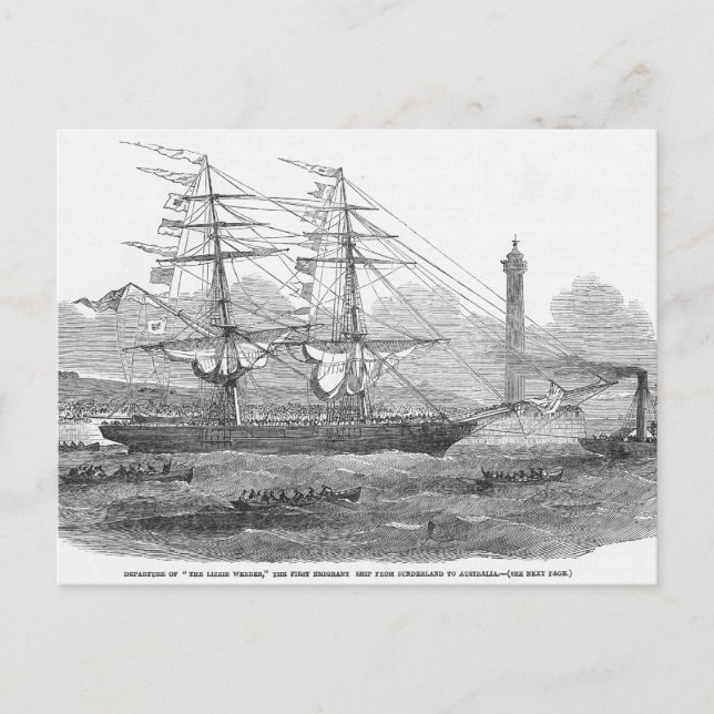Carte Postale Départ de 'The Lizzie Webber' (Devant)