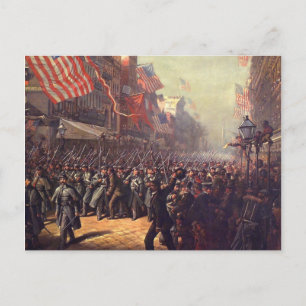 Carte Postale Départ pour la guerre