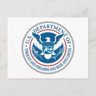 Carte Postale Département américain du tabac, des armes à feu et