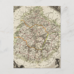 Carte Postale Département De La Sarthe